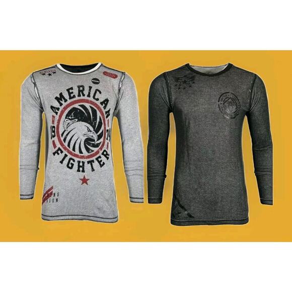 AMERICAN FIGHTER Mens REVERSIBLE THERMAL BRADLEY Athletic Biker 3XL NWT A116 - Picture 1 of 6